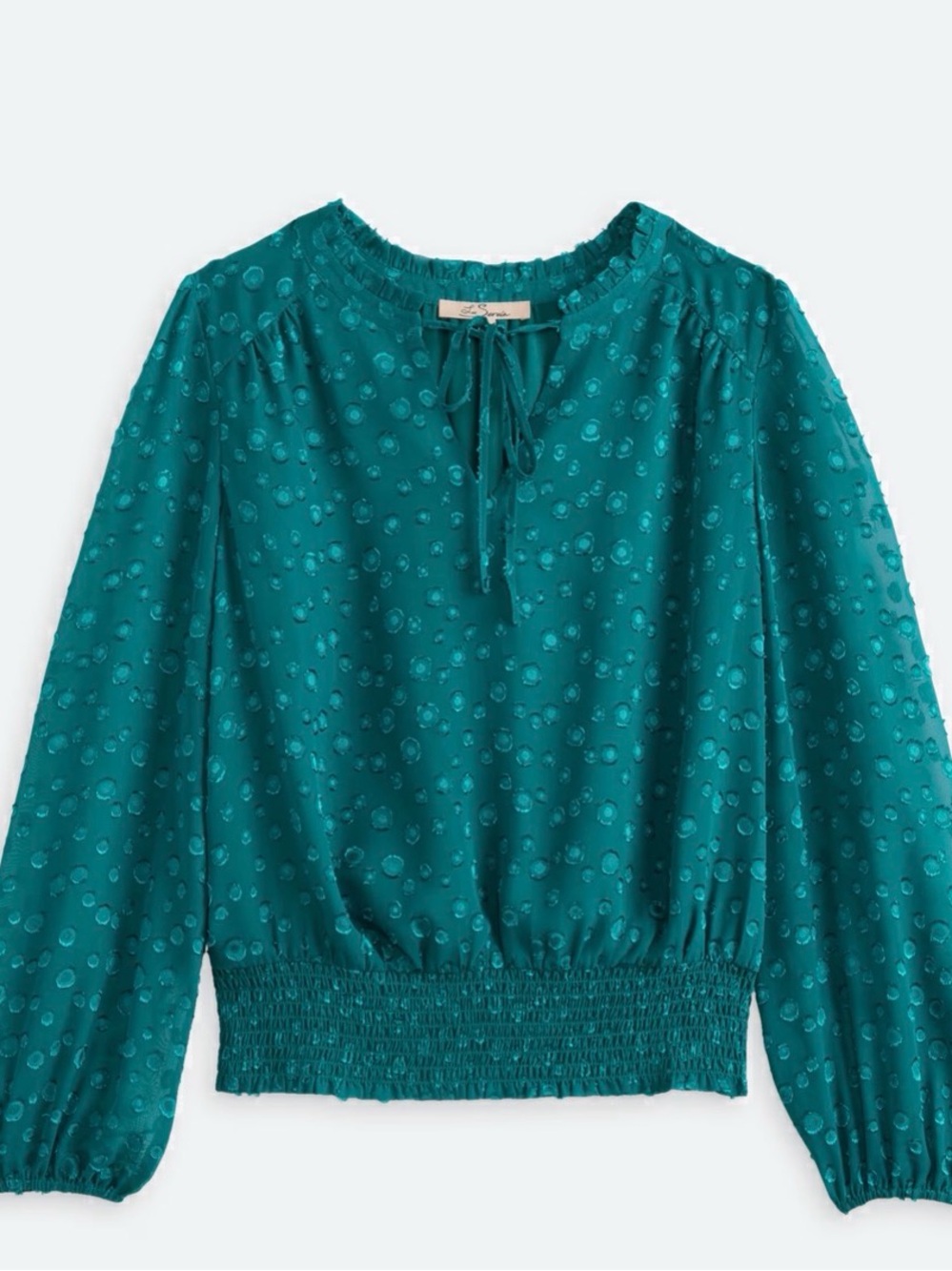 Les Serein Jordan Smocked Waist Top
